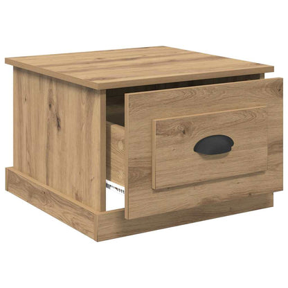 Tavolino da salotto Rovere artigianale 50 x 50 x 35 cm
