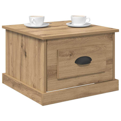 Tavolino da salotto Rovere artigianale 50 x 50 x 35 cm
