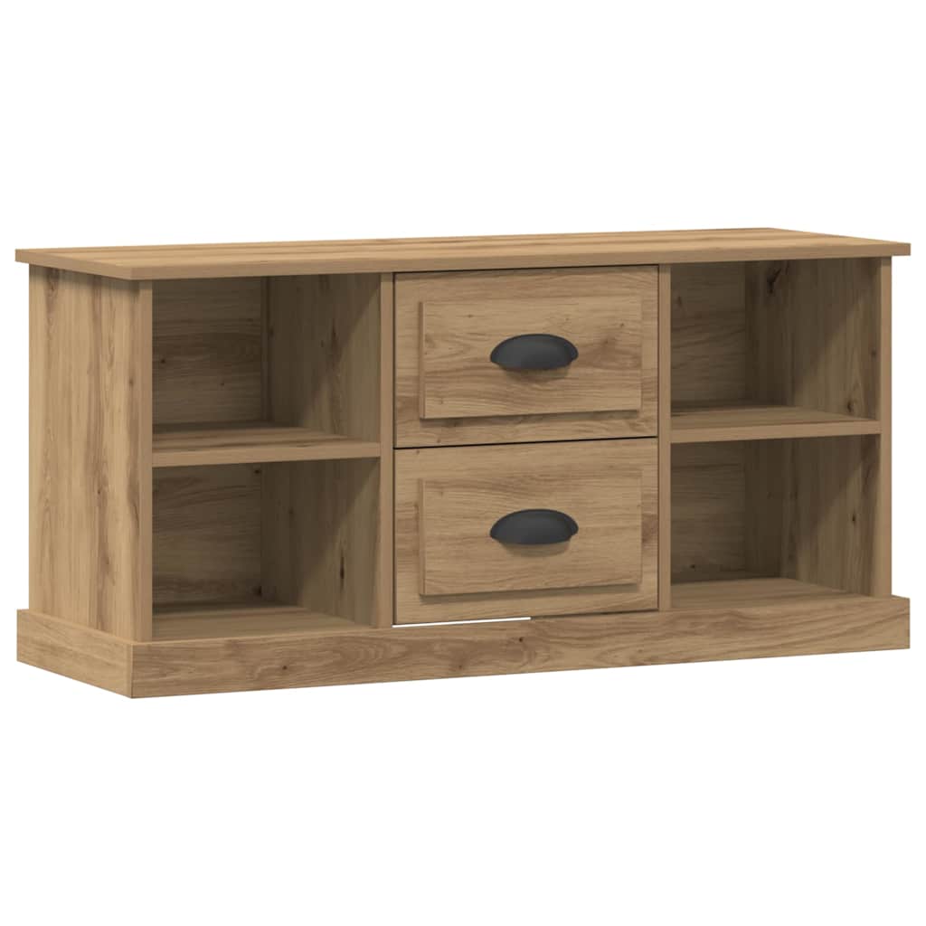 Mobile TV con cassetto Rovere artigianale 99,5 x 35,5 x 48 cm