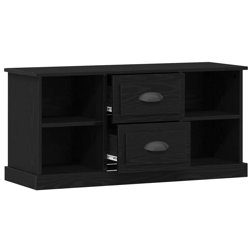 Mobile TV Rovere Nero 99,5 x 35,5 x 48 cm Legno multistrato