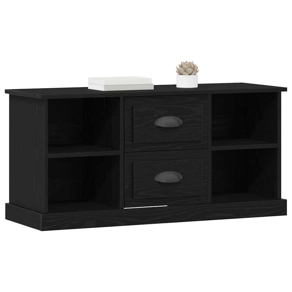 Mobile TV Rovere Nero 99,5 x 35,5 x 48 cm Legno multistrato