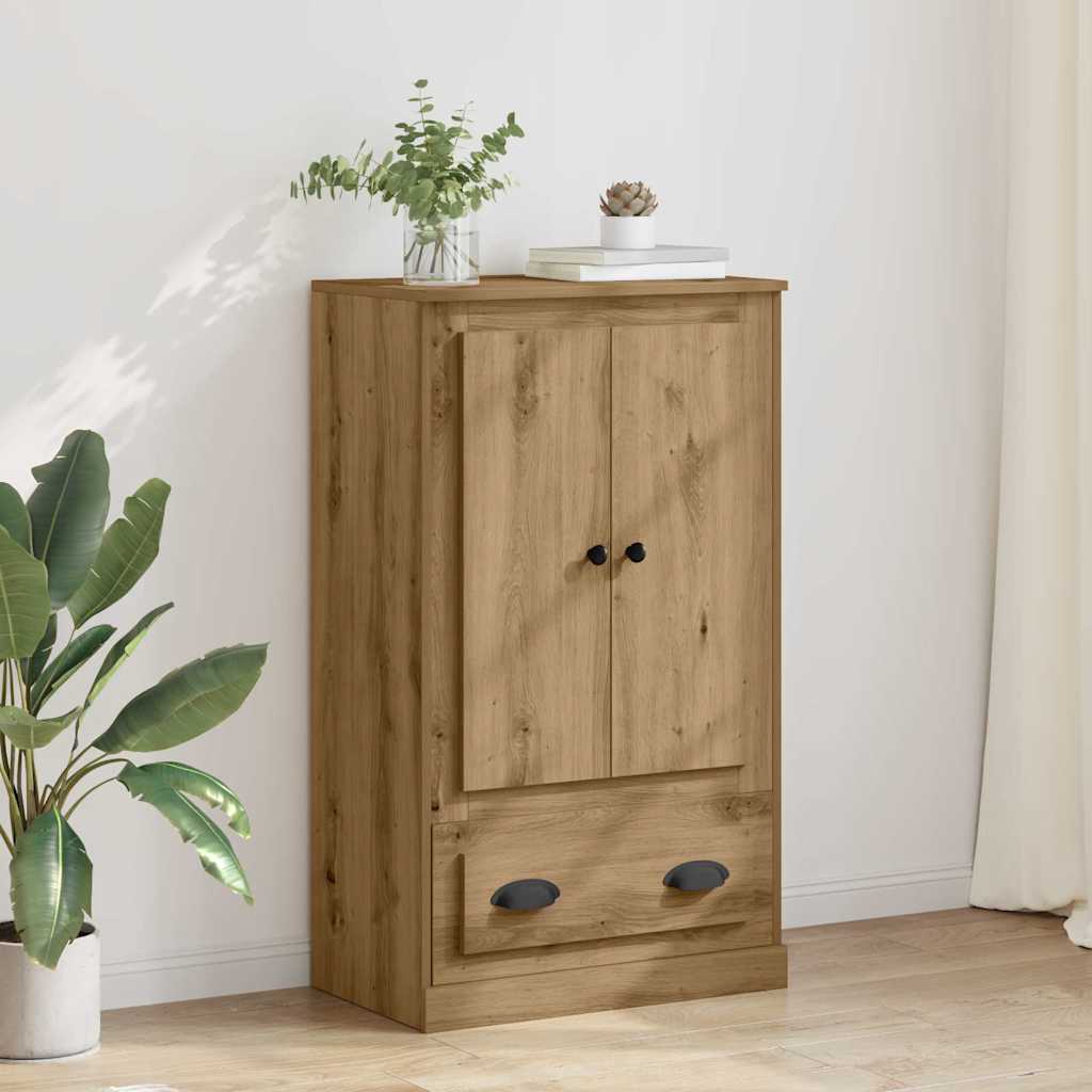 Credenza con cassetto Rovere artigianale 60 x 35,5 x 103,5 cm