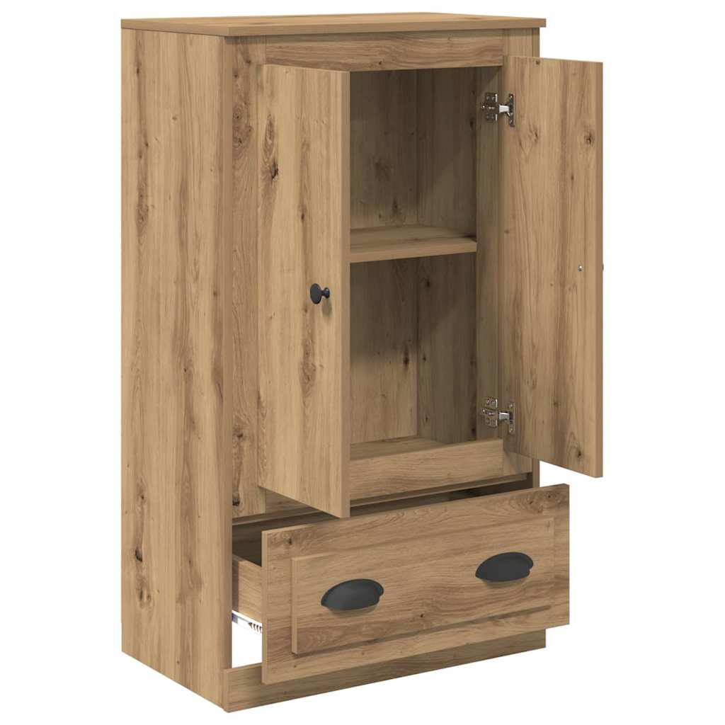 Credenza con cassetto Rovere artigianale 60 x 35,5 x 103,5 cm