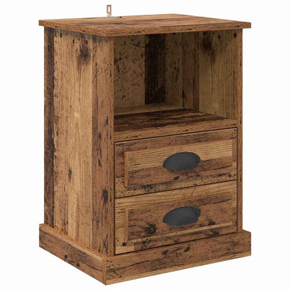 Armadio da Notte con cassetto Legno vecchio 36 x 43 x 60 cm