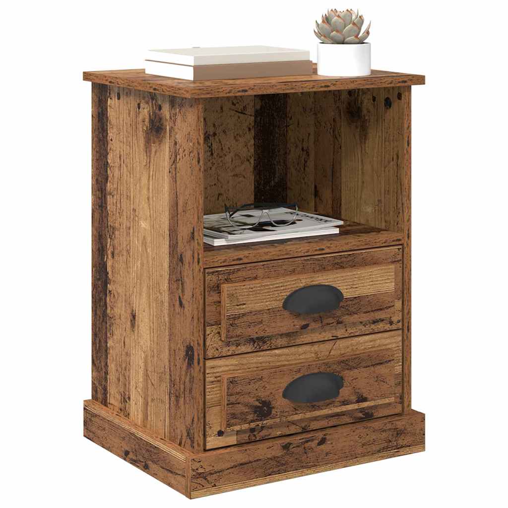 Armadio da Notte con cassetto Legno vecchio 36 x 43 x 60 cm