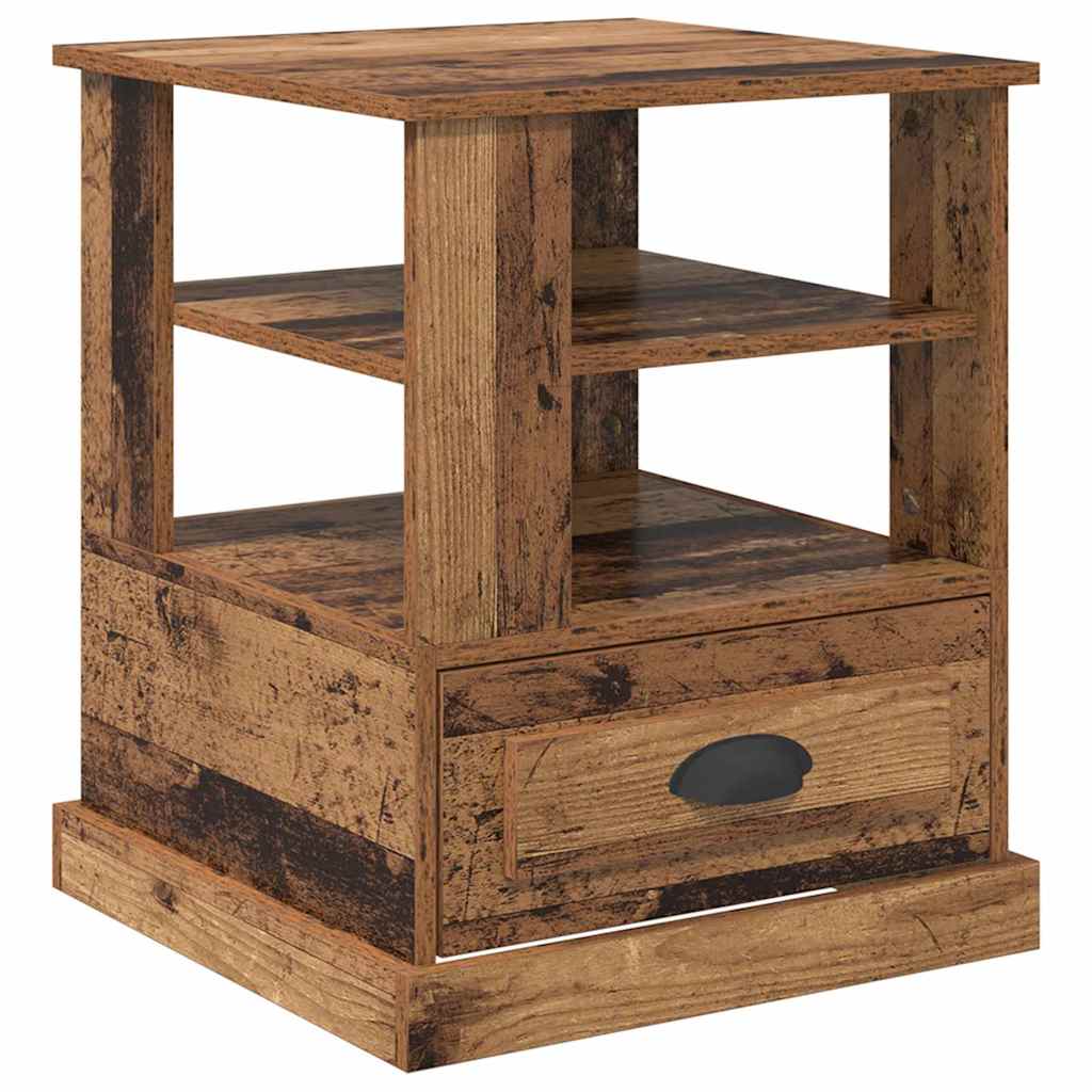 Armadio da Notte con cassetto Legno vecchio 50 x 50 x 60 cm