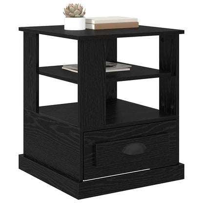 Armadio da Notte Rovere Nero 50 x 50 x 60 cm Legno multistrato