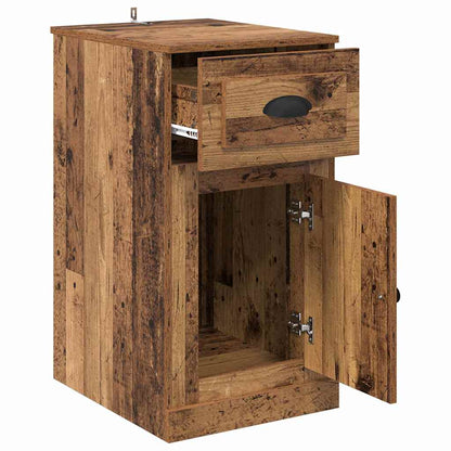Mobile laterale Legno vecchio 40 x 50 x 75 cm Legno multistrato