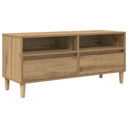 Mobile TV con cassetto Rovere artigianale 100 x 34,5 x 44,5 cm