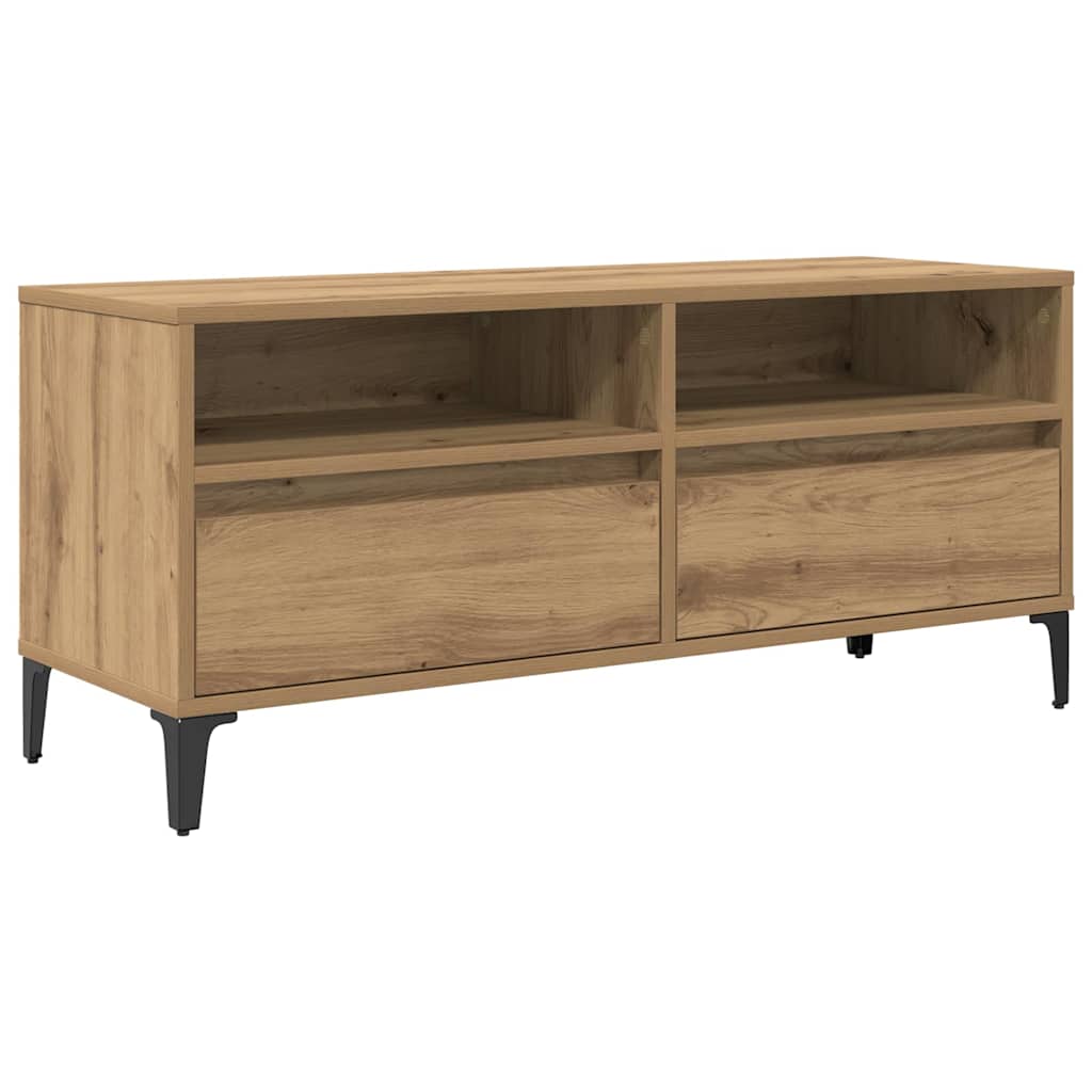 Mobile TV con cassetto Rovere artigianale 100 x 34,5 x 44,5 cm