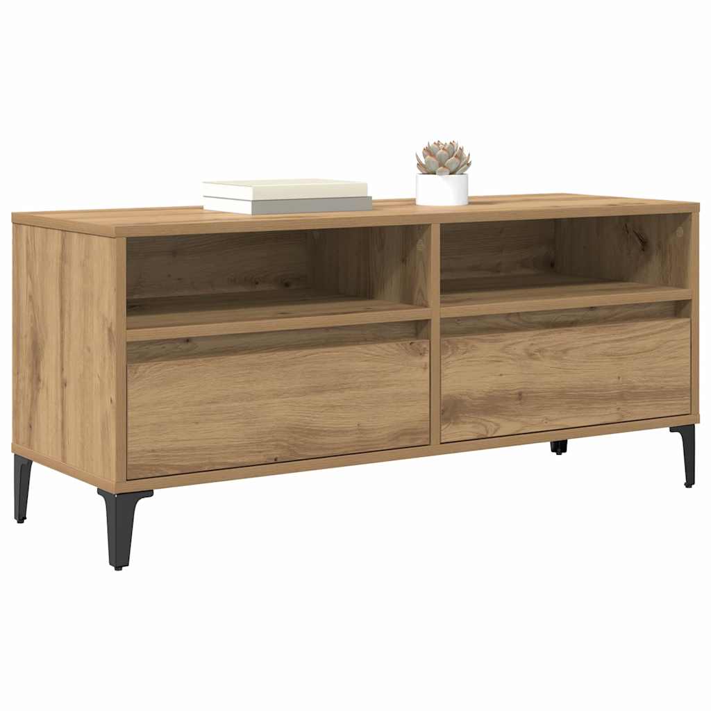 Mobile TV con cassetto Rovere artigianale 100 x 34,5 x 44,5 cm