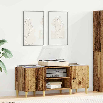Mobile porta vinili Legno vecchio 121 x 38 x 48 cm