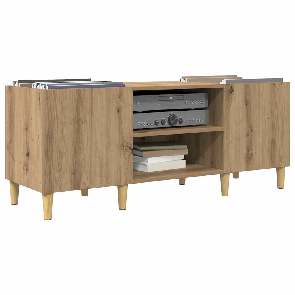 Mobile porta vinili Rovere artigianale 121 x 38 x 48 cm