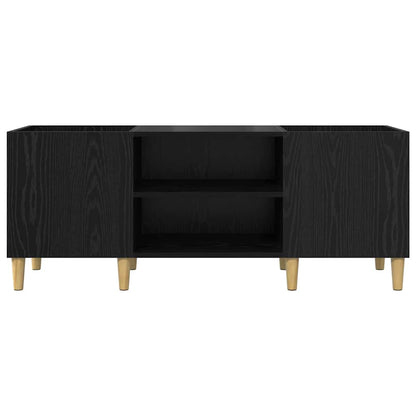 Mobile porta vinili Rovere Nero 121 x 38 x 48 cm