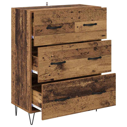 Credenza con cassetto Legno vecchio 69,5 x 34 x 90 cm