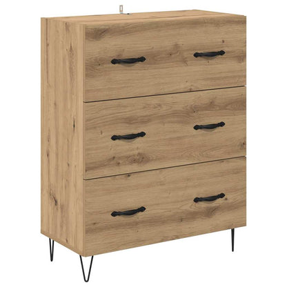 Credenza con cassetto Rovere artigianale 69,5 x 34 x 90 cm