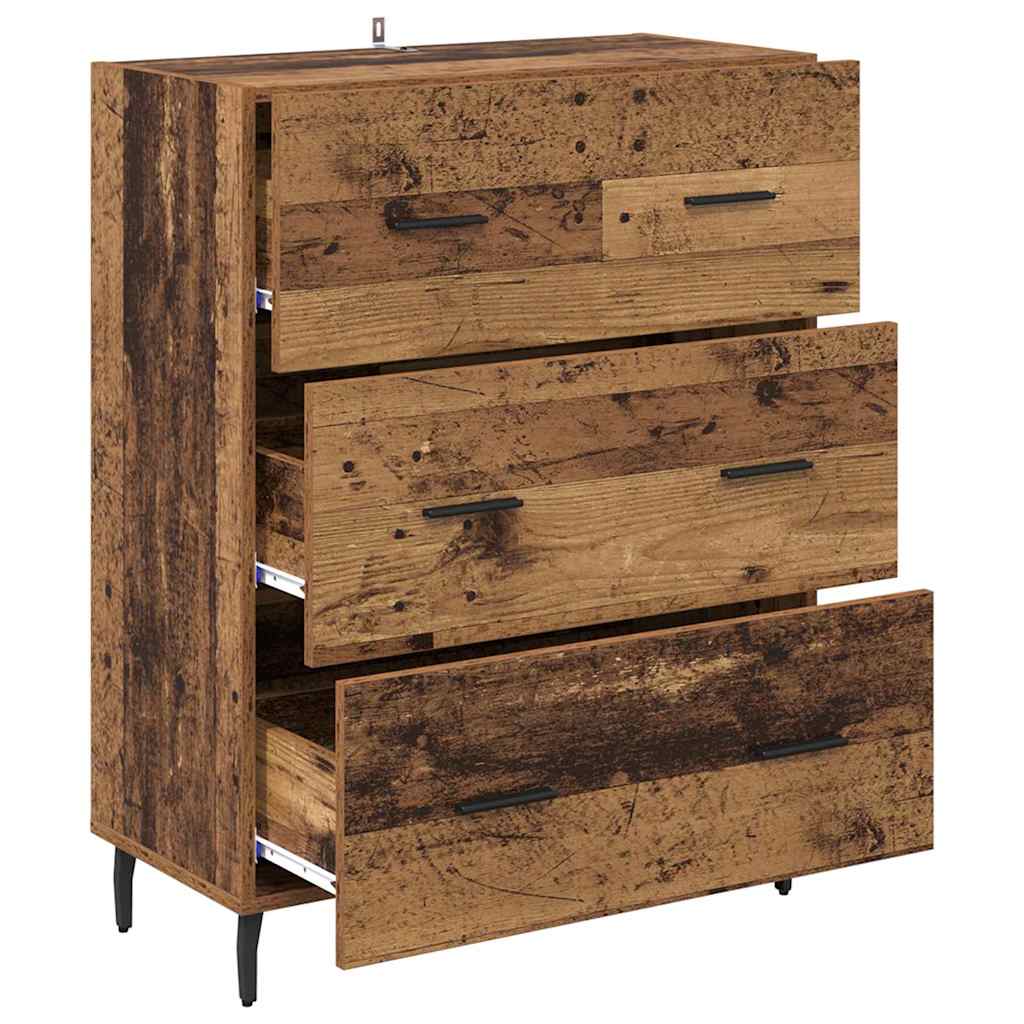 Credenza con cassetto Legno vecchio 69,5 x 34 x 90 cm