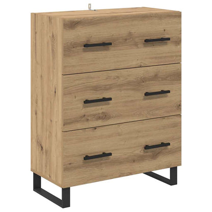 Credenza con cassetto Rovere artigianale 69,5 x 34 x 90 cm