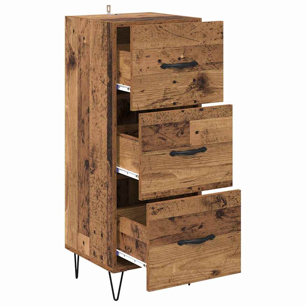 Credenza Legno vecchio 34 x 34,5 x 90 cm Legno multistrato