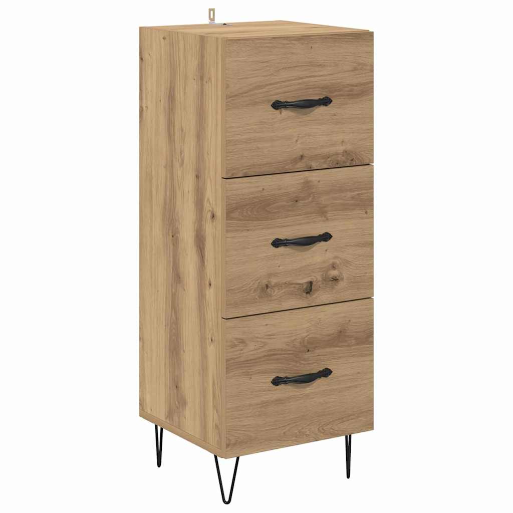 Credenza rovere artigianale 34 x 34,5 x 90 cm Legno multistrato