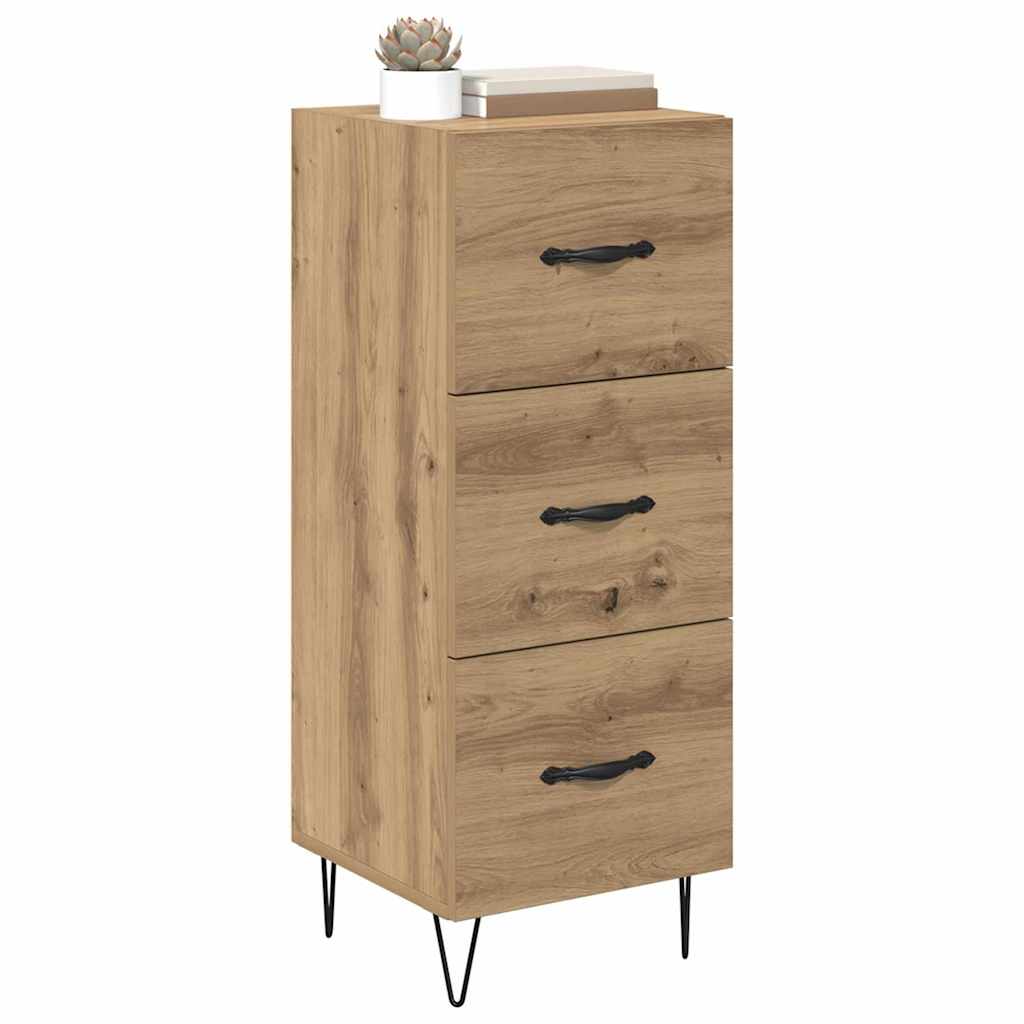Credenza rovere artigianale 34 x 34,5 x 90 cm Legno multistrato