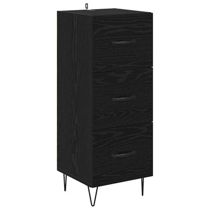 Credenza Rovere nero 34 x 34,5 x 90 cm Legno multistrato