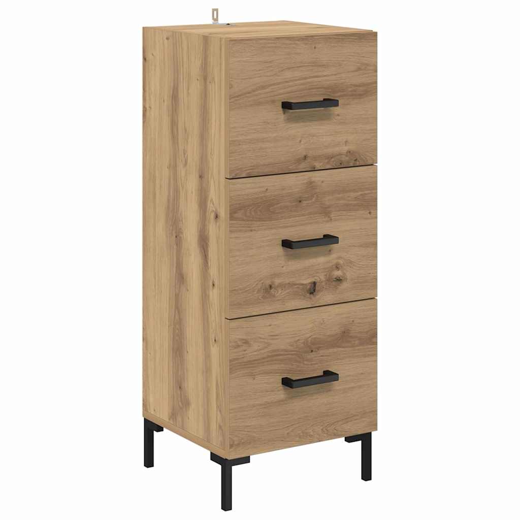 Credenza Rovere artigianale 34,5 x 34 x 90 cm Legno multistrato