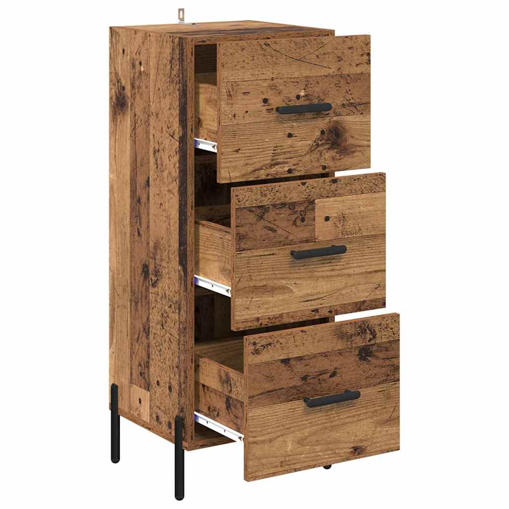 Credenza Legno vecchio 34 x 34.5 x 90 cm Legno multistrato
