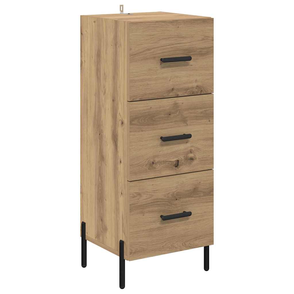 Credenza rovere artigianale 34 x 34.5 x 90 cm Legno multistrato