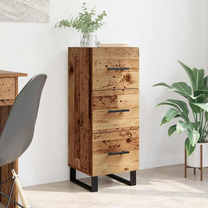 Credenza con cassetto Legno vecchio 34,5 x 34 x 90 cm