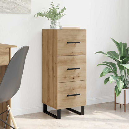 Credenza con cassetto Rovere artigianale 34,5 x 34 x 90 cm