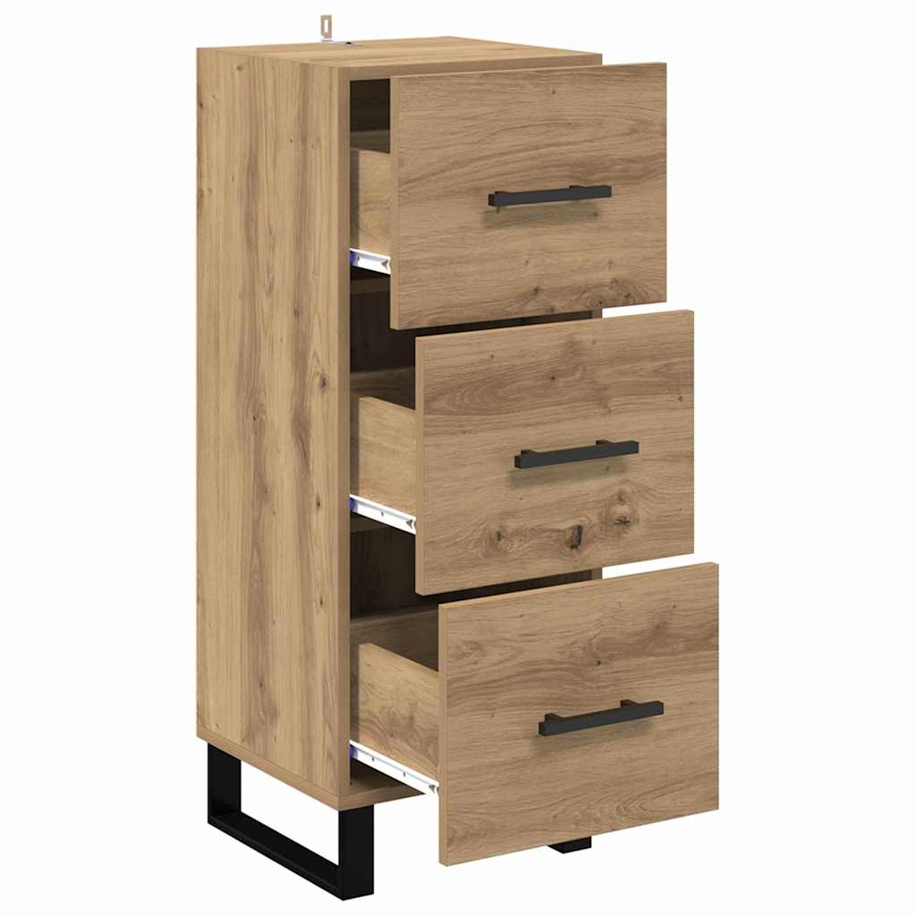 Credenza con cassetto Rovere artigianale 34,5 x 34 x 90 cm