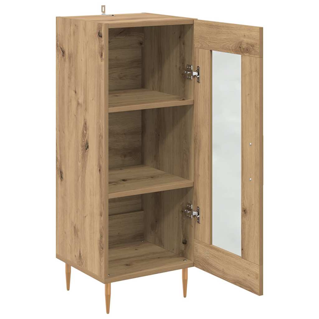 Credenza rovere artigianale 34 x 34.5 x 90 cm Legno multistrato