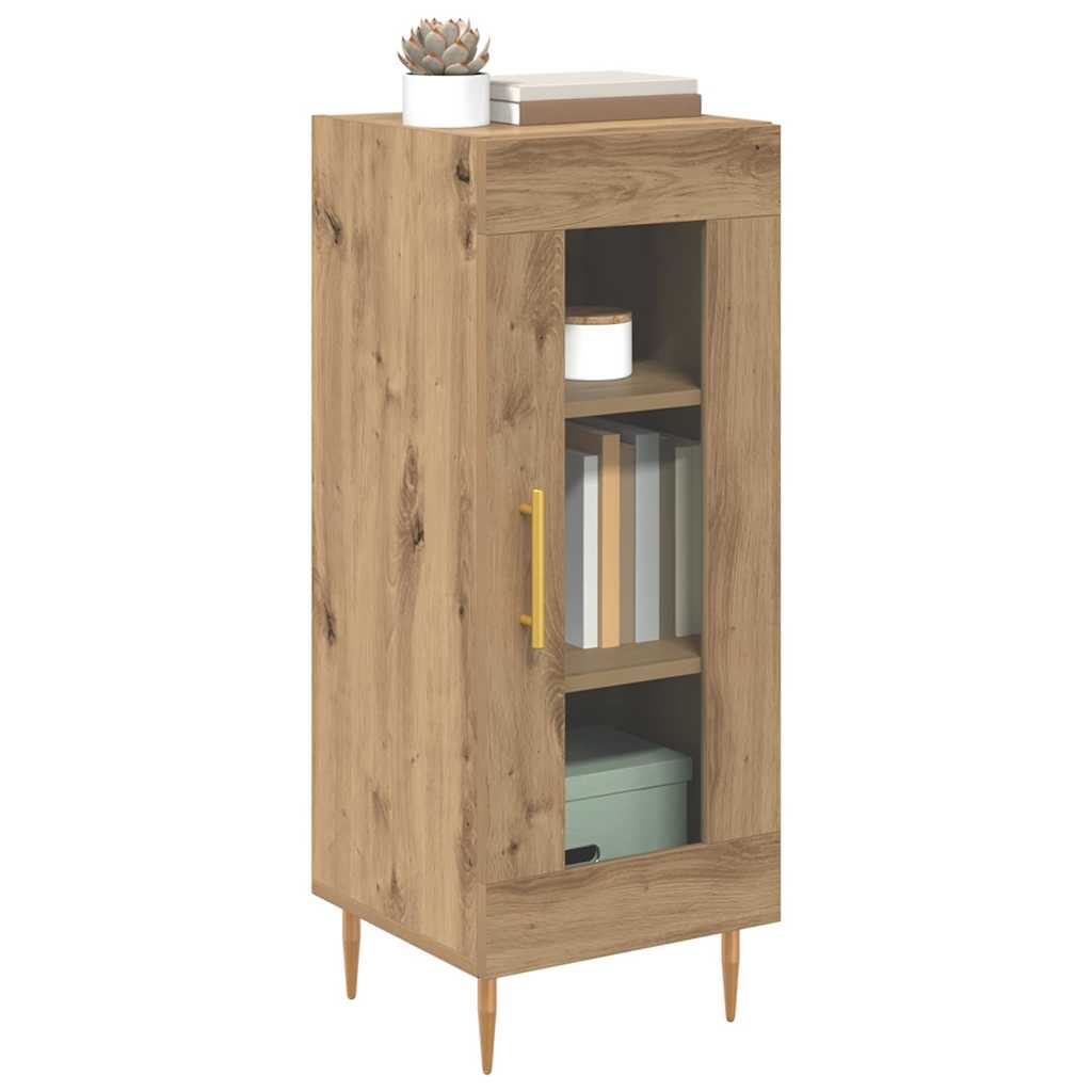 Credenza rovere artigianale 34 x 34.5 x 90 cm Legno multistrato