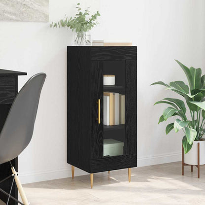 Credenza Rovere nero 34 x 34.5 x 90 cm Legno multistrato