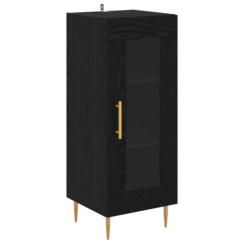 Credenza Rovere nero 34 x 34,5 x 90 cm Legno multistrato