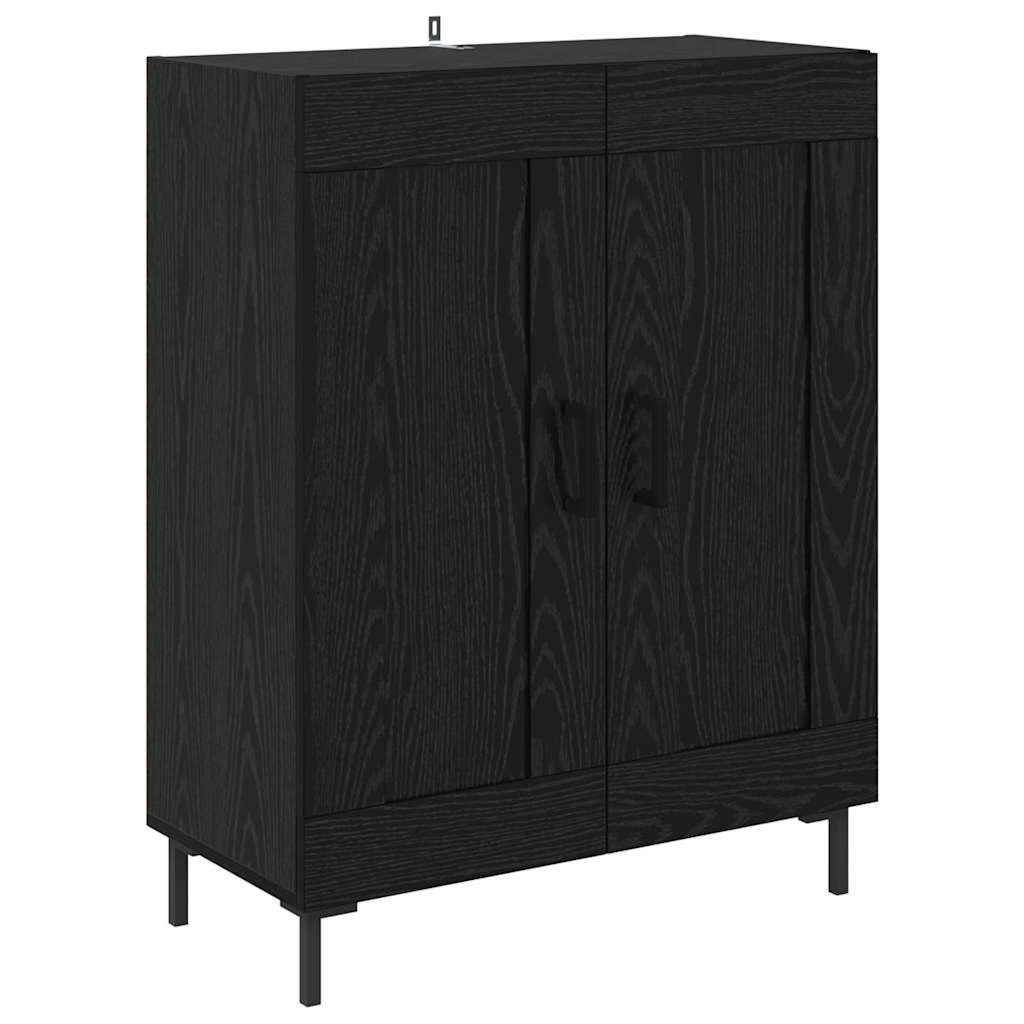 Credenza Rovere Nero 69,5 x 34 x 90 cm
