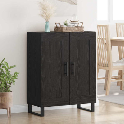 Credenza Rovere Nero 69,5 x 34 x 90 cm