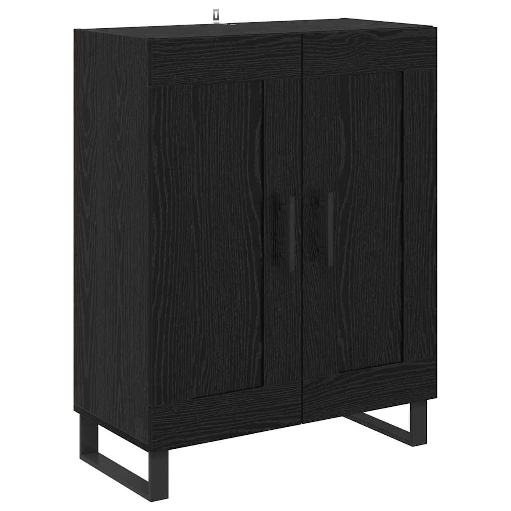Credenza Rovere Nero 69,5 x 34 x 90 cm