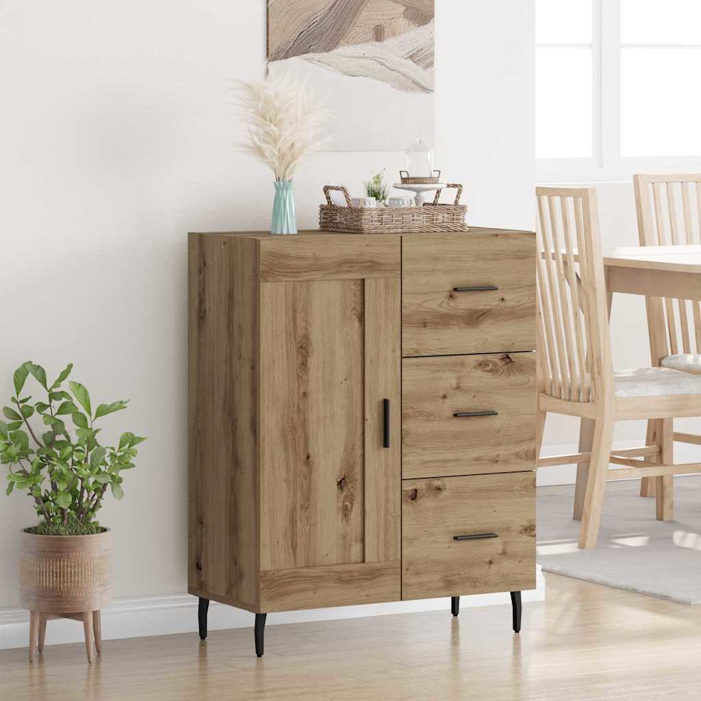 Credenza con cassetto Rovere artigianale 69,5 x 34 x 90 cm