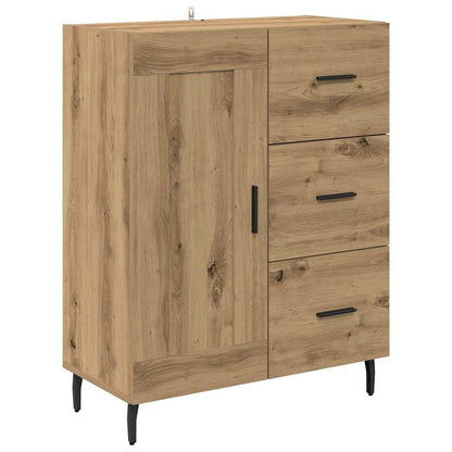 Credenza con cassetto Rovere artigianale 69,5 x 34 x 90 cm