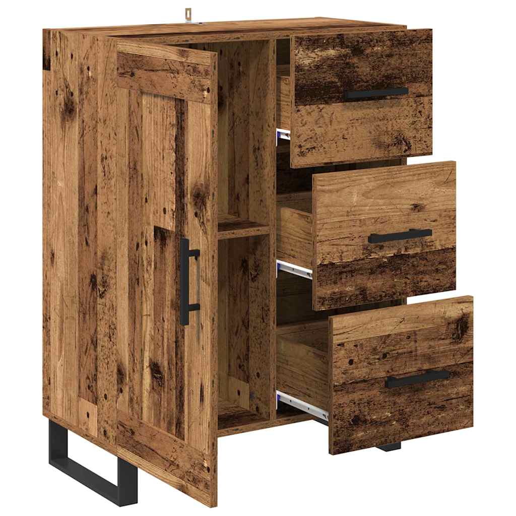 Credenza con cassetto Legno vecchio 69,5 x 34 x 90 cm