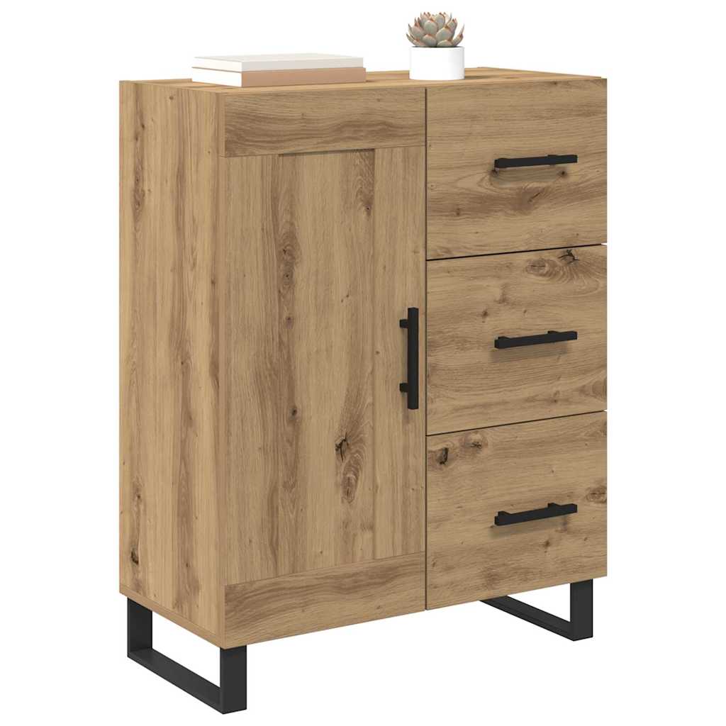 Credenza con cassetto Rovere artigianale 69,5 x 34 x 90 cm