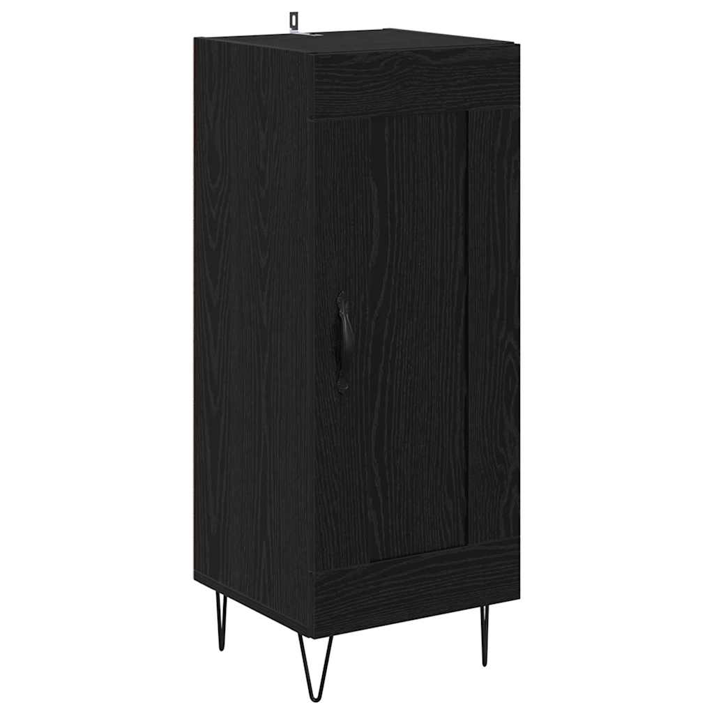 Credenza Rovere Nero 34,5 x 34 x 90 cm