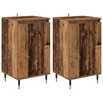 Credenza 2 pcs Legno vecchio 40 x 35 x 70 cm