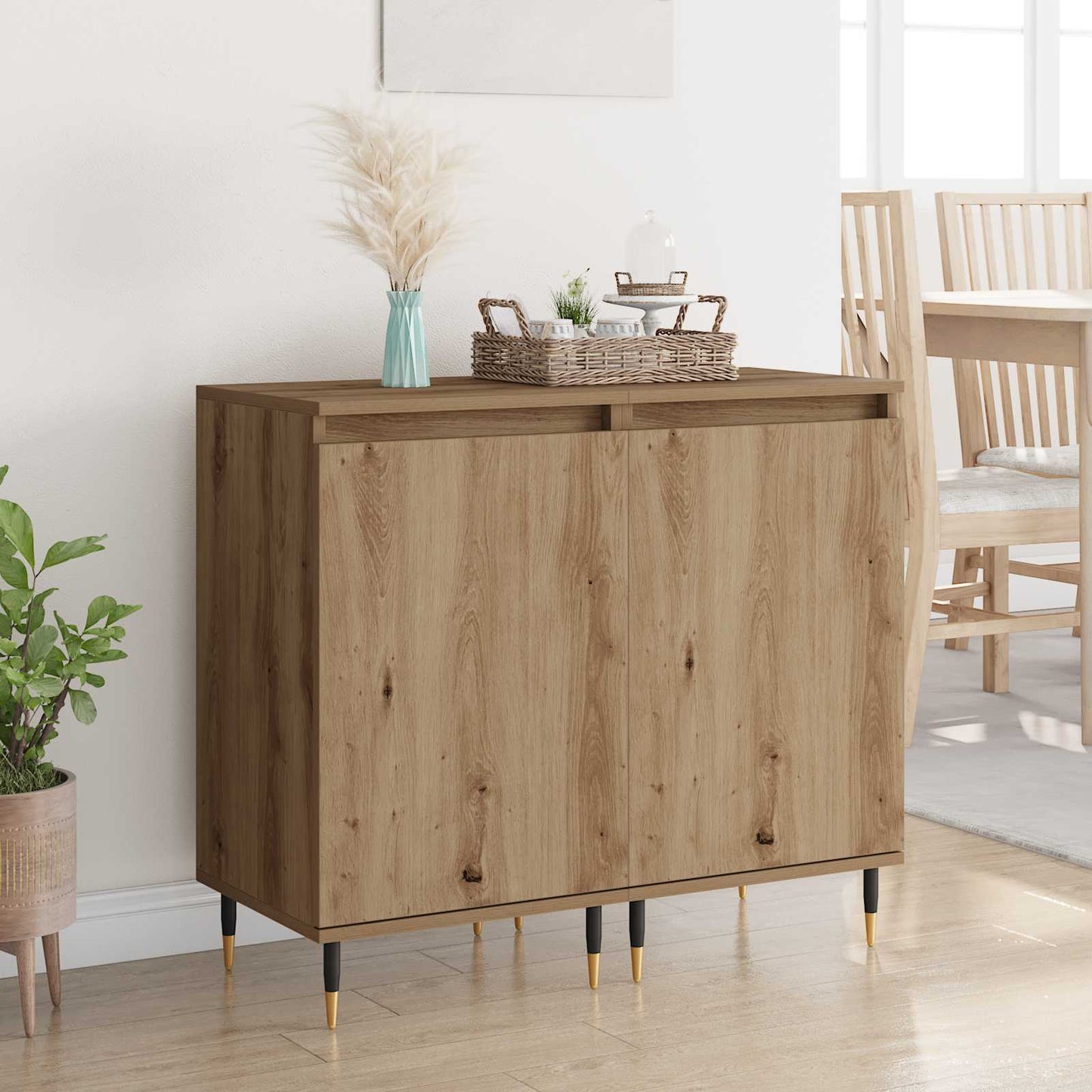 Credenza 2 pcs Rovere artigianale 40 x 35 x 70 cm