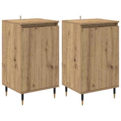 Credenza 2 pcs Rovere artigianale 40 x 35 x 70 cm