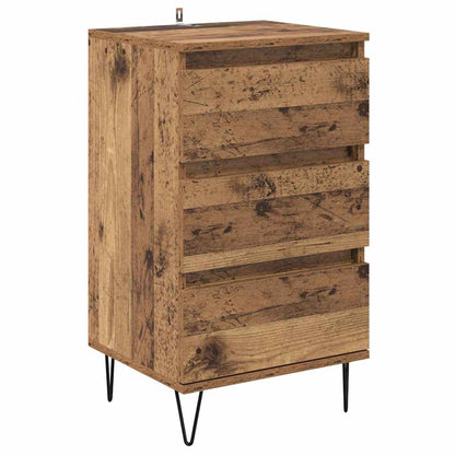 Credenza con cassetto Legno vecchio 40 x 35 x 70 cm