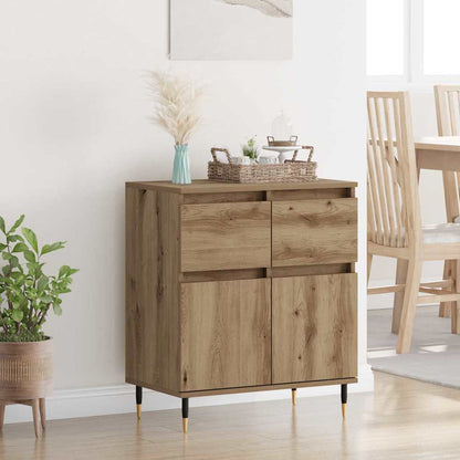 Credenza con cassetto Rovere artigianale 60 x 35 x 70 cm