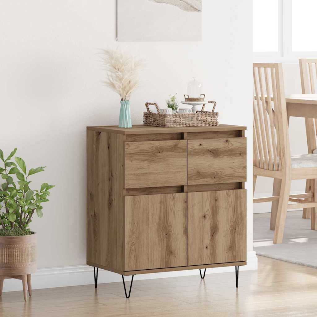 Credenza con cassetto Rovere artigianale 60 x 35 x 70 cm